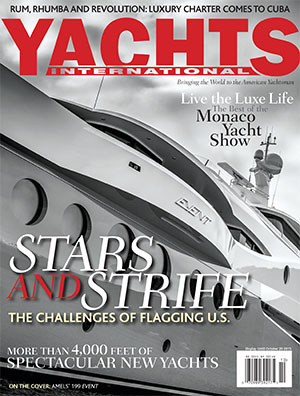 Yachts International magazine cover shot.